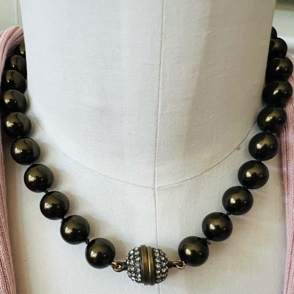 Heidi Daus early Art Deco South Sea Asian drop bead necklace